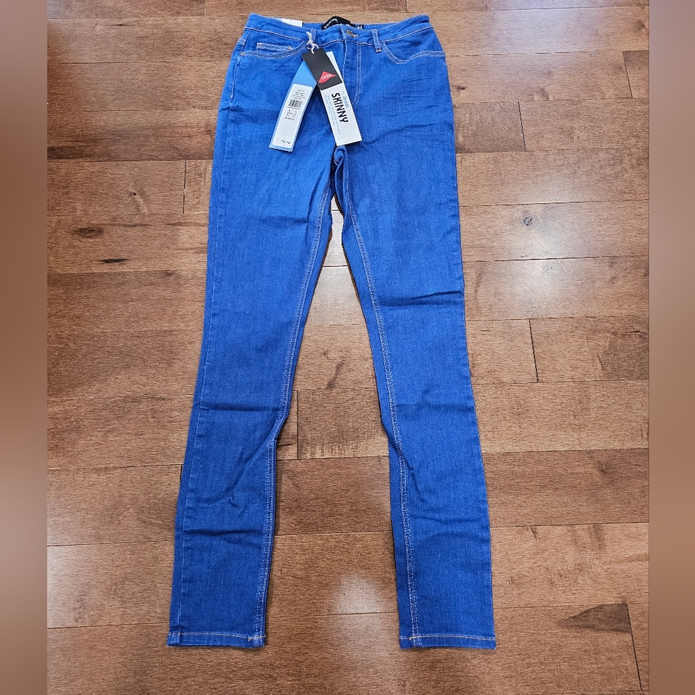 Long tall sally skinny jeans bright blue size US 10 NWT